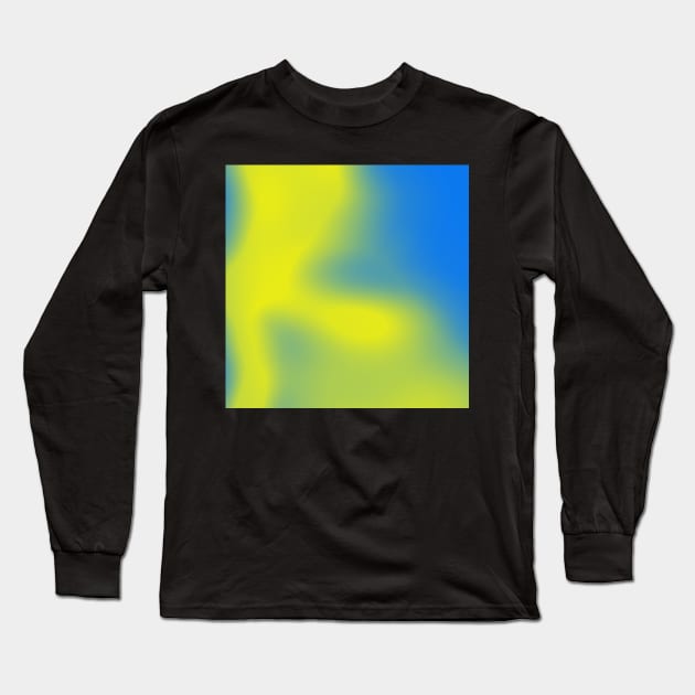 blue to green gradient Long Sleeve T-Shirt by stupidpotato1